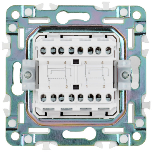 SKANDY Выключ. 2-кл. перекр. 10А SK-V06Sh шамп. IEK