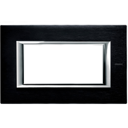 Axolute декоративные накладки прямоугольной формы, алюминий, цвет антрацит, на 4 модуля