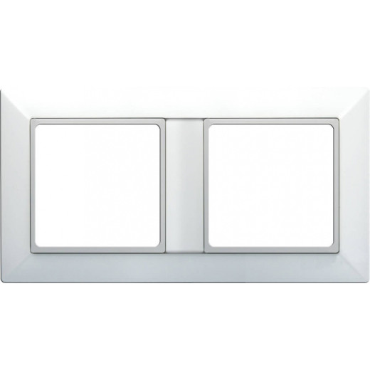 Рамка 2-поста, Eco Profi, термопласт, белый
