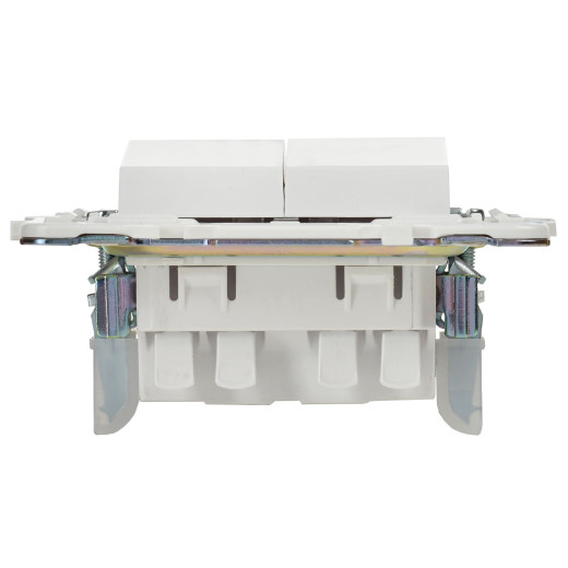 SKANDY Выключ. 2-кл. прох. 10А SK-V05W арк. бел. IEK