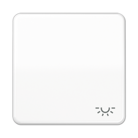 JUNG CD Белая Клавиша 1-ая с символом ОСВЕЩЕНИЕ ударопрочная ударопрочная