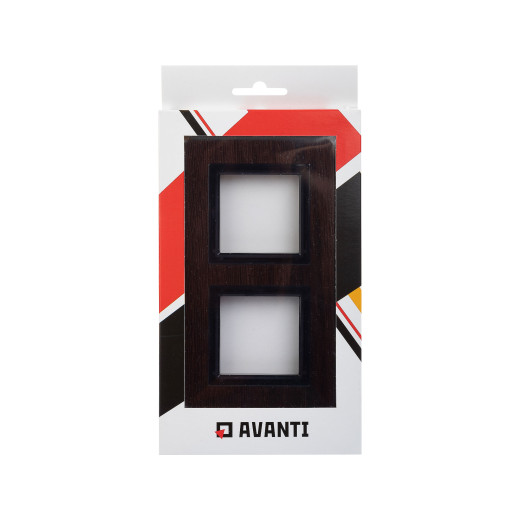 Рамка из натурального дерева 2 поста (4 мод.), Avanti, венге