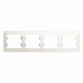 Systeme Electric Glossa Перламутр Рамка 4-ая, горизонтальная