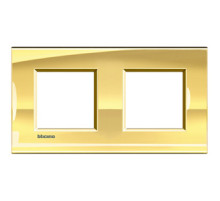 BT LL Золото Рамка прямоугольная, 2+2 мод.