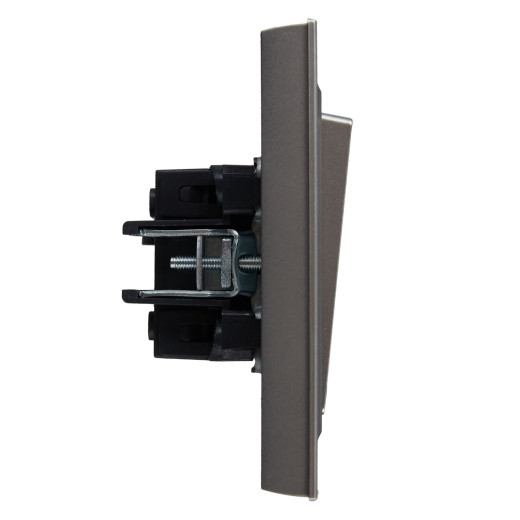 BRITE Выключ. 2-кл. 10А в сб. ВСР10-2-0-БрС сталь IEK