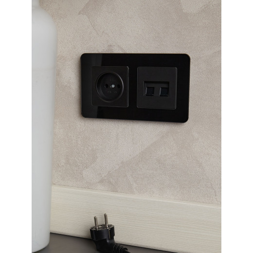 BRITE Роз. без з/к/ш 10А РС10-1-0-БрЧ черн. IEK