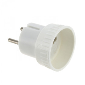 EKF PROxima Адаптер-переходник б/з бел. 6А 250В.