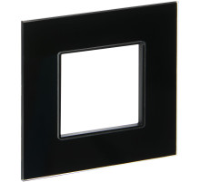 IEK SKANDY Стекло Черный Рамка 1-ая SK-F21Bl