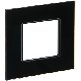 IEK SKANDY Стекло Черный Рамка 1-ая SK-F21Bl