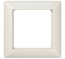 JUNG Рамка 1-кратная для вертикальной и горизонтальной установки термопласт, слоновая кость
