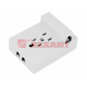 REXANT Универсальная телефонная розетка, белая.