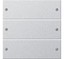 Gira S-55 Алюминий Комплект клавиш 3-местный