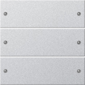 Gira S-55 Алюминий Комплект клавиш 3-местный