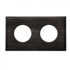 BIRONI Шедель Бук Угольно-черный Рамка 2-ая Форма квадрат (скрытый монтаж)