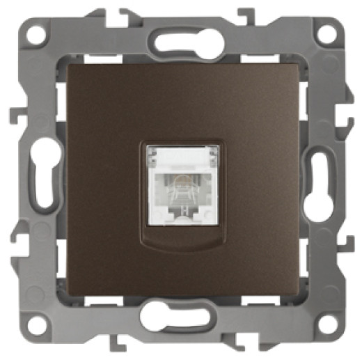 Розетка ЭРА Серия 12 12-3105-13 телефонная RJ11 IP20 бронза