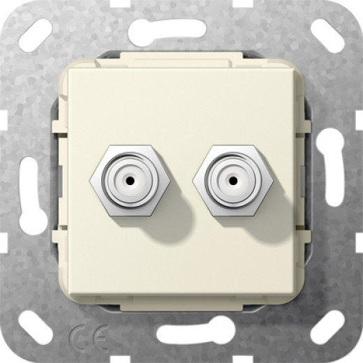 Гнездо SAT F 2 местн.