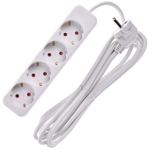 UMA Удлинитель У04 4 места 3м 3х1мм2 10А бел. IEK