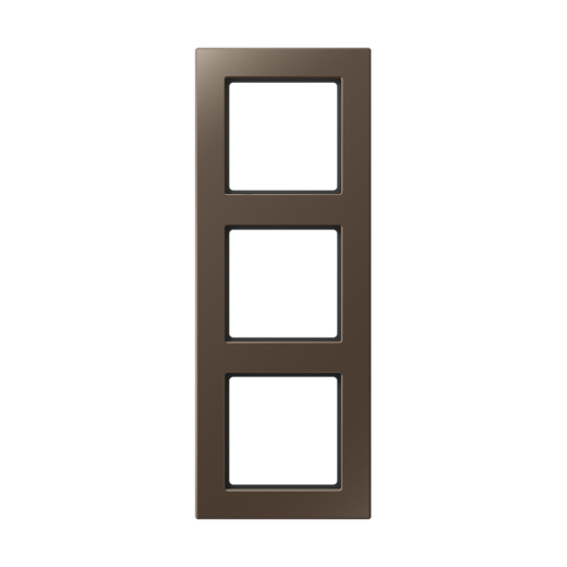 Рамка для вертикальной и горизонтальной установки, 3 поста, дюропласт, мокко, A CREATION