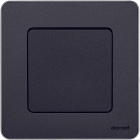 Legrand/Daccord INSPIRIA Антрацит Переключатель без фиксации (кнопка) с Н.О./Н.З. контактом 6 A - 250 В.