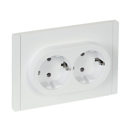 FORTE&PIANO Роз. 2-я с з/к без з/ш б/к 16А FP224 бел. IEK