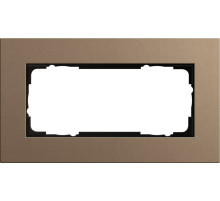 Gira ESP Lenoleum-Multiplex Светло-коричневый Рамка 2-ая без перегородки