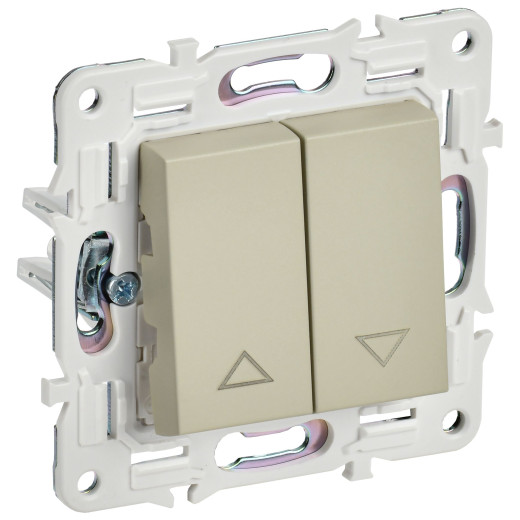 SKANDY Выключ. жалюзи 10А SK-V12B беж. IEK