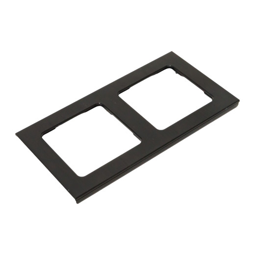 Стокгольм Рамка 2-местная металлическая черная EKF PROxima