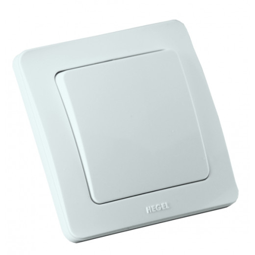 ВС10-311 Выключатель скрытой установки, одноклавишный, цвет белый