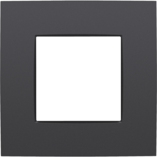 Рамка на 1 пост, антрацит