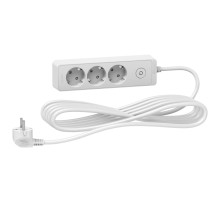 Schneider Electric Unica Extend Бел Удлинитель 3 розетки 2К+З, кабель 5м