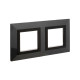 Рамка из металла 2 поста (4 мод.), Avanti, темно-серая
