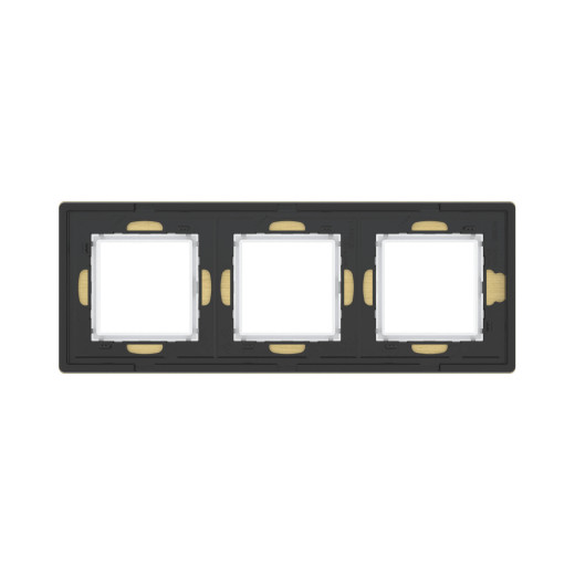 Рамка из натурального дерева 3 поста (6 мод.), Avanti, беленый дуб