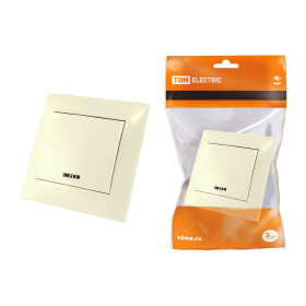 TDM Выключатель 1 кл. с подсветкой 10А сл. кость 