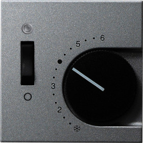 Gira S-55 Алюминий Накладка для регулятора температуры пола