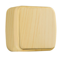 EKF Basic Минск Светлое дерево Выключатель 1-кл, 10А, ОП.