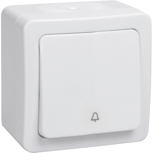 ВСк20-1-0-ГПБ выкл 1кл кноп. о/у IP54 (цвет клавиш: белый) ГЕРМЕС PLUS