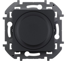 Legrand/Daccord INSPIRIA Антрацит Светорегулятор поворотный без нейтрали 300Вт.