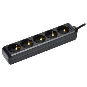 IEK Удлинитель У05 5 мест с/з 3м 3х1мм2 16А 250В чер.