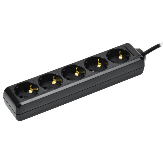 Удлинитель У05 5 мест с/з 3м 3х1мм2 16А 250В чер. IEK