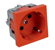 Kopos Розетка QUADRO со шторками красная 16 A, 250 V AC QS 45X45 C (BB )