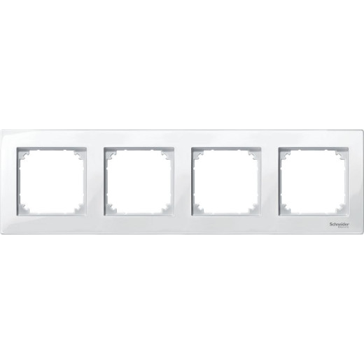 MERTEN M-Plan РАМКА 4 поста, ПОЛ.БЕЛЫЙ, SM