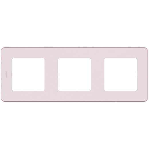 Рамка 3 поста - Legrand/Daccord Inspiria - розовый
