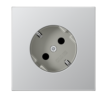 JUNG SCHUKO®-розетка, алюминий