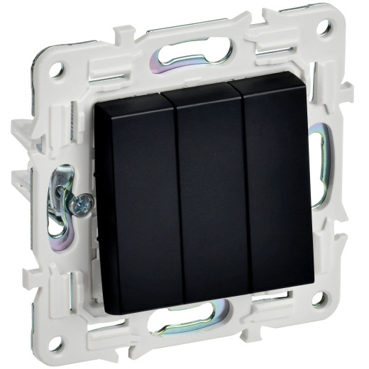 SKANDY Выключ. 3-кл. 10А SK-V11Bl черн. IEK