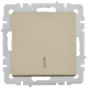BRITE Выключ. 1-кл. с инд. 10А ВС10-1-1-БрШ шамп. IEK