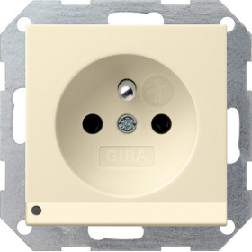 Gira Розетка с зазем штыр защ от дет LED подс