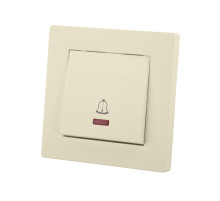 TDM Кнопка звонка с подсветкой 6А сл. кость 