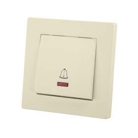 TDM Кнопка звонка с подсветкой 6А сл. кость 