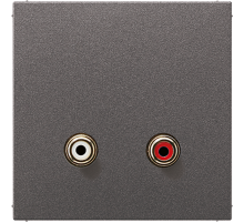 JUNG Накладка для розетки 2x Cinch Audio (RCA)