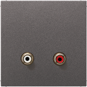 JUNG Накладка для розетки 2x Cinch Audio (RCA)